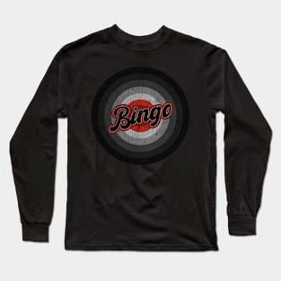 Bluey Bingo _ Black Vintage Long Sleeve T-Shirt